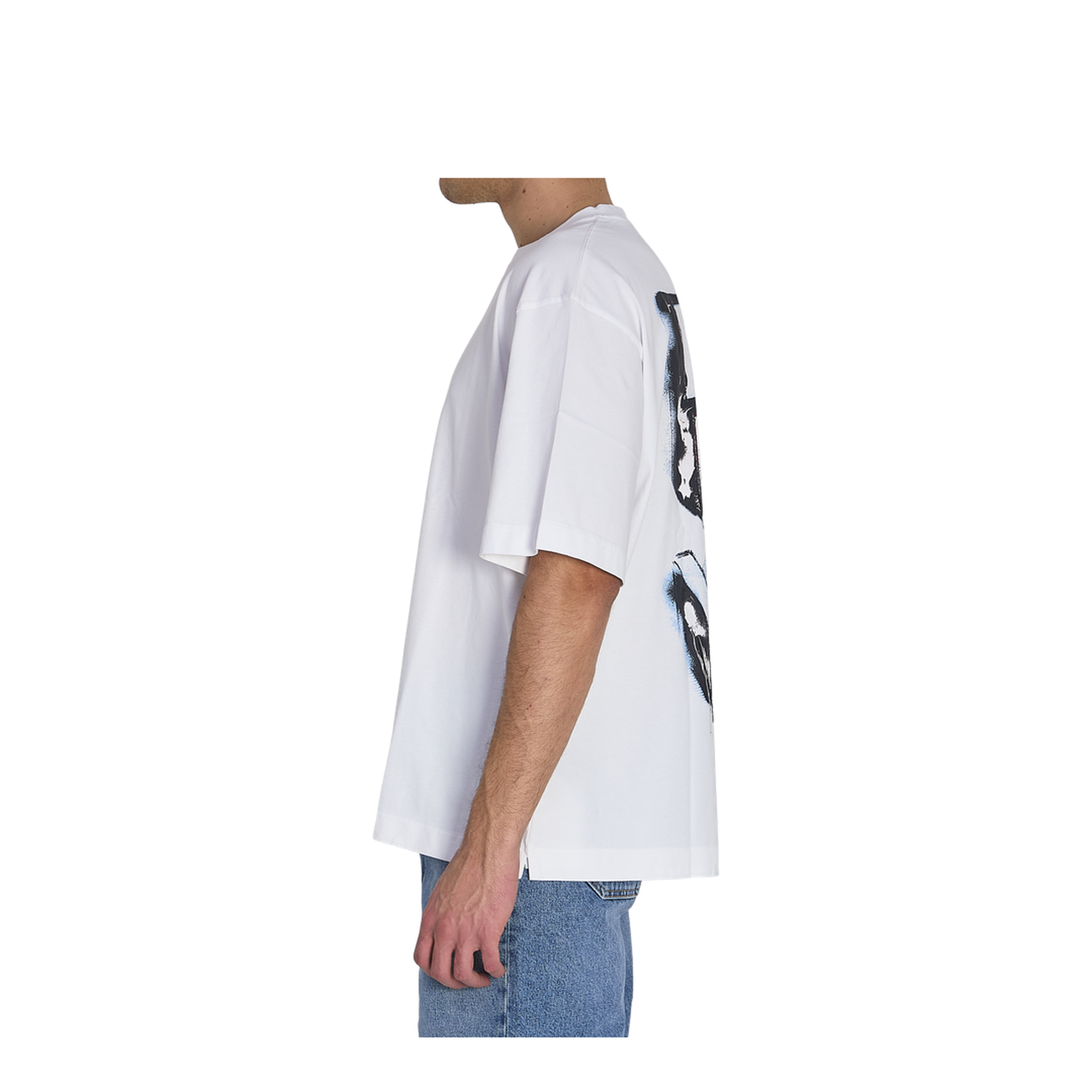 MAYFEYR - Off-White - 3D Arrow Spray T-Shirt - OMAA120S26JER00I1000