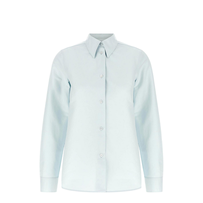 Pointed Collar Shirt Blue
