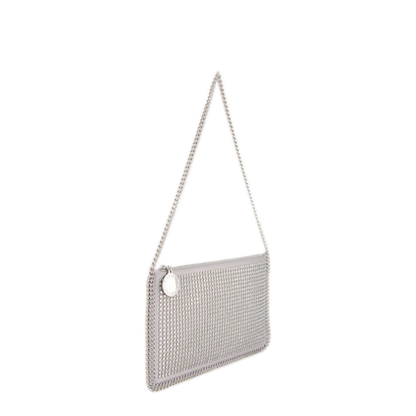 Falabella Small Fabric Shoulder Bag - Silver