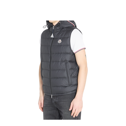 Black Marseillan Hooded Down Gilet
