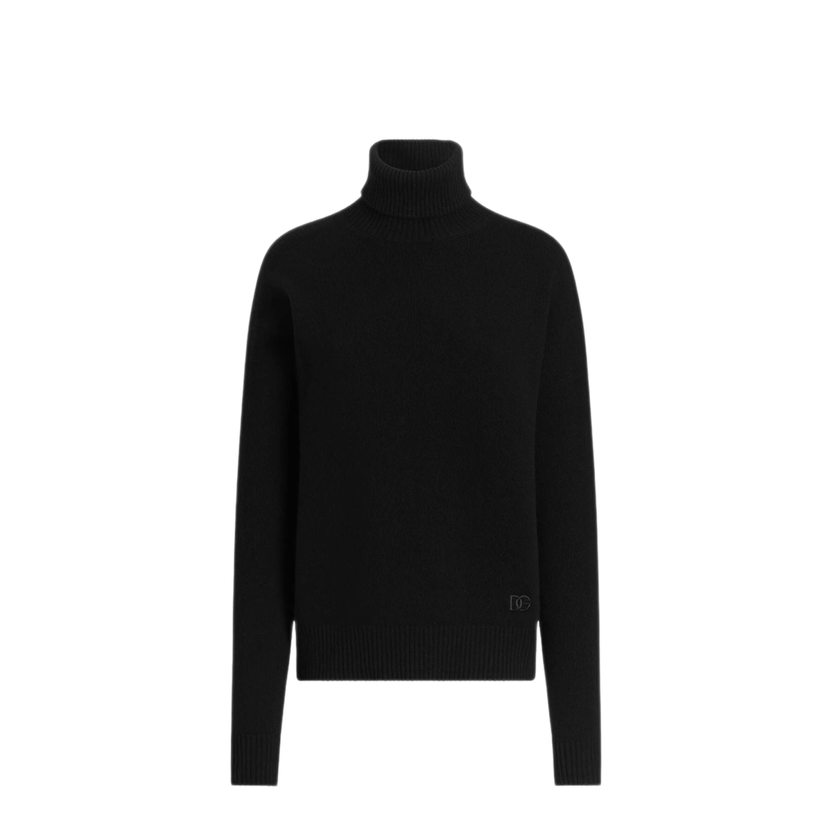 MAYFEYR - Dolce & Gabbana - Oversize Turtleneck In Black Wool - FXW85ZJDVGLN0000