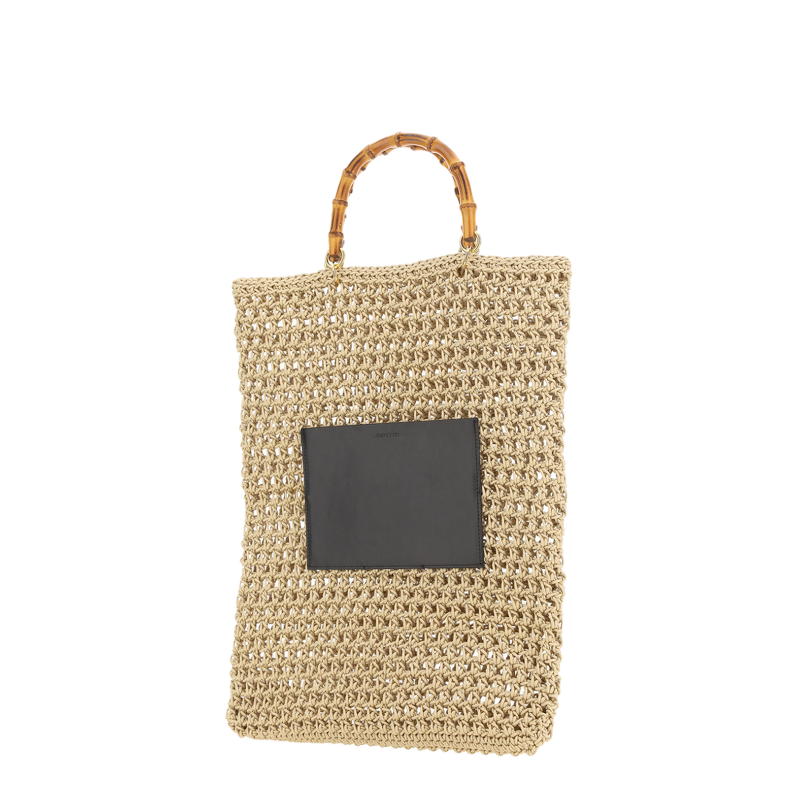 Beige Rope Medium Shopping Bag