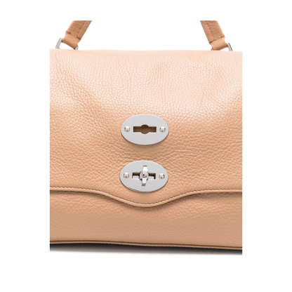 Postina Small Calfskin Handbag - Brown Cantucci