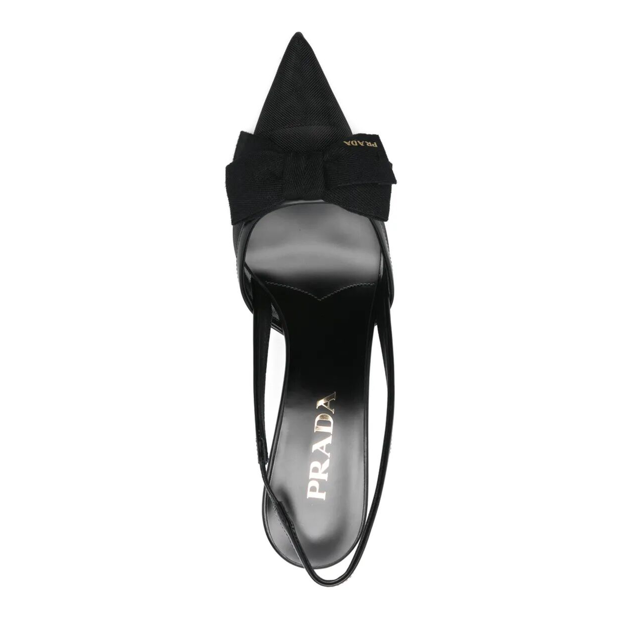 MAYFEYR - Prada - Bow Detail Mesh Slingback Pumps - 1I308OF07577T