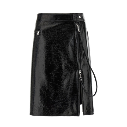 Vinyl Midi Skirt