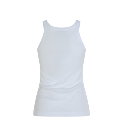 White Top with Logo Patch