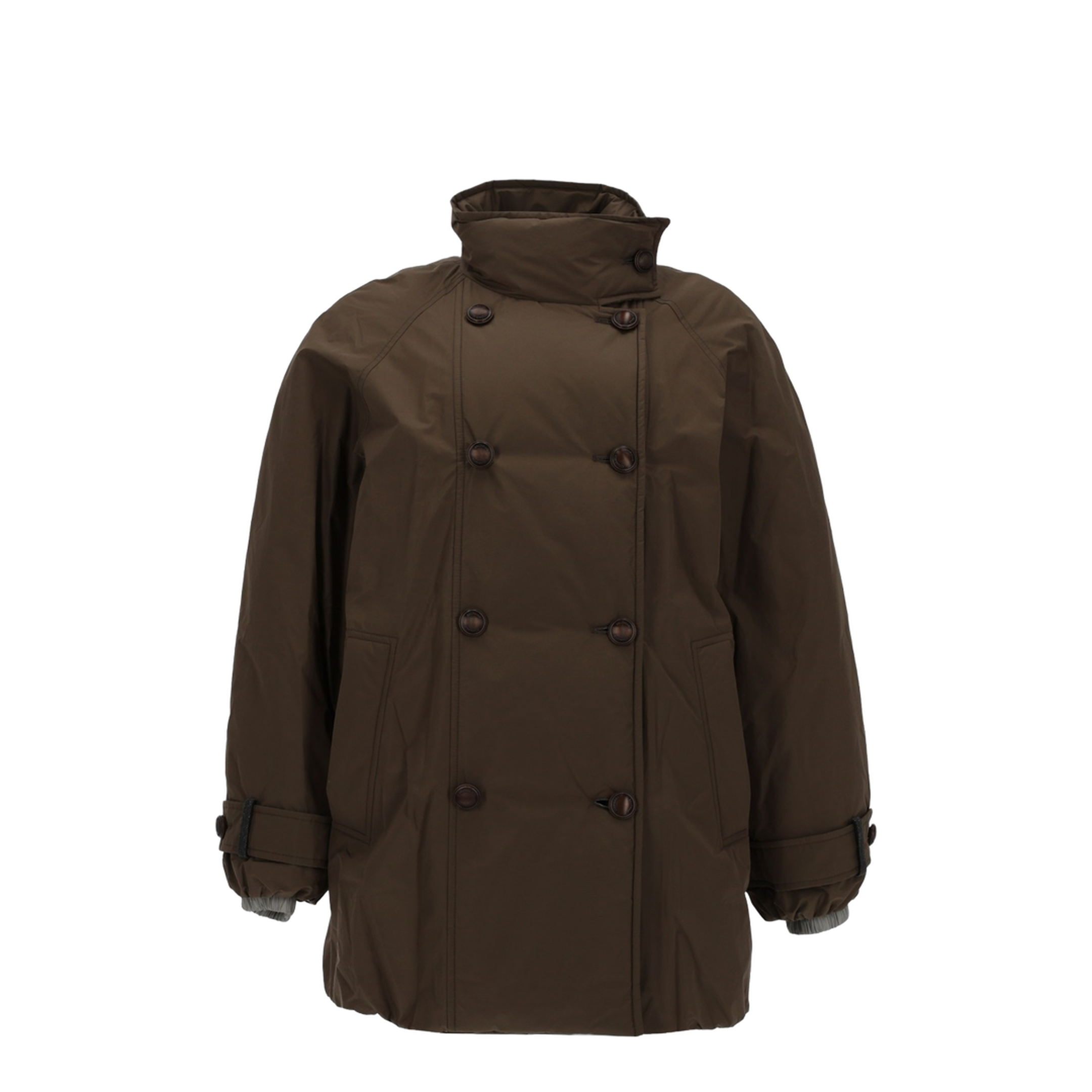 Brown Double-Breasted Coat