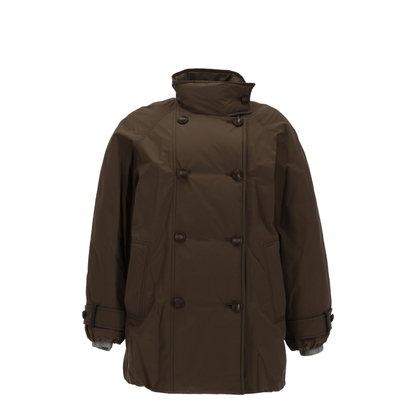 Brown Double-Breasted Coat