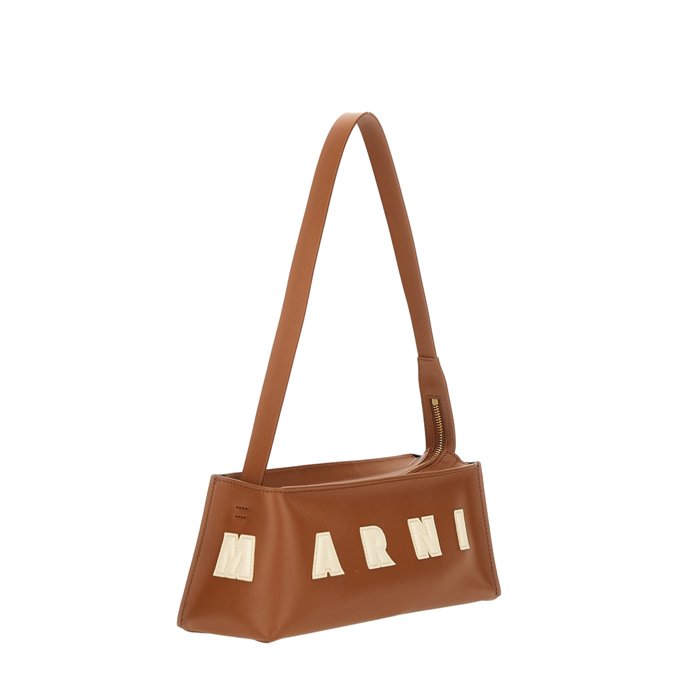 Museo Compact Baguette Bag Calfskin - Moca/Ivory