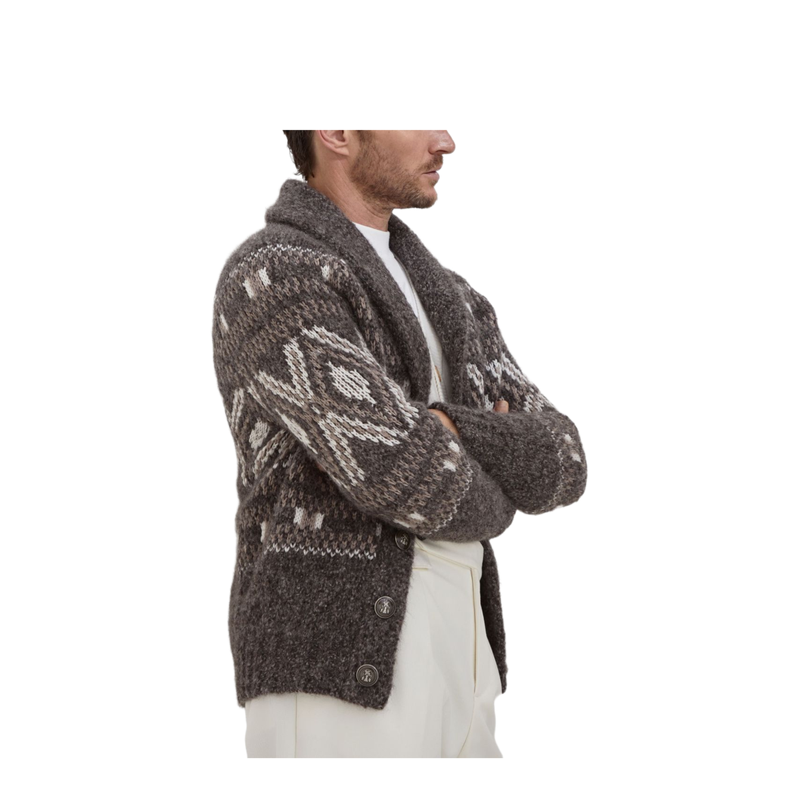 Wool V-Necked Cardigan