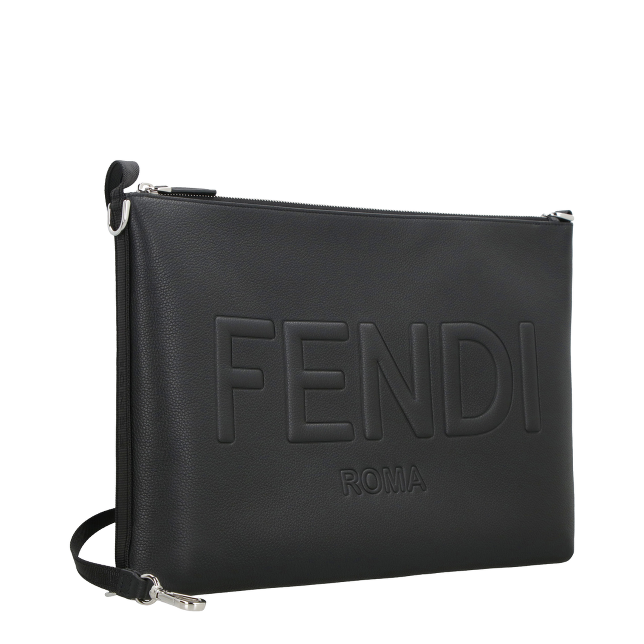 Roma
Black Leather Clutch