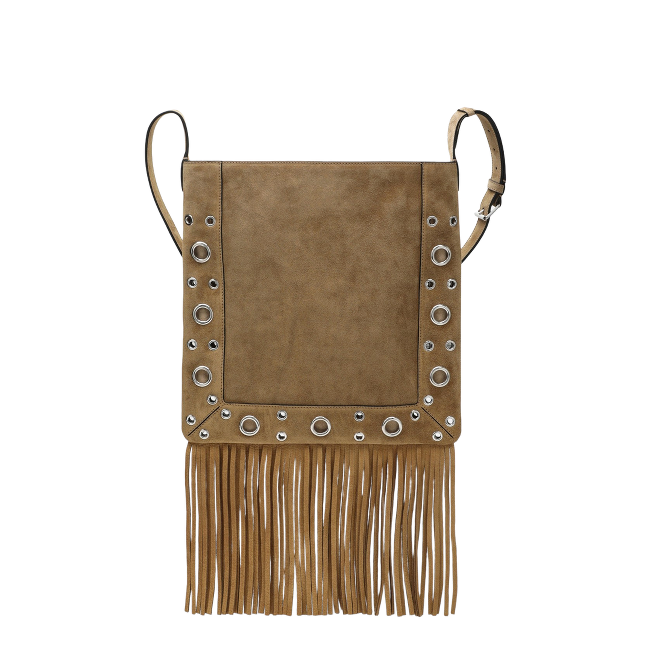 Nellcôte Suede Shoulder Bag - Havana Beige
