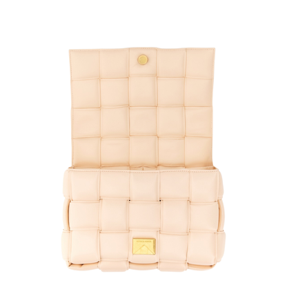 Padded Cassette Crossbody Bag In Blush Melon