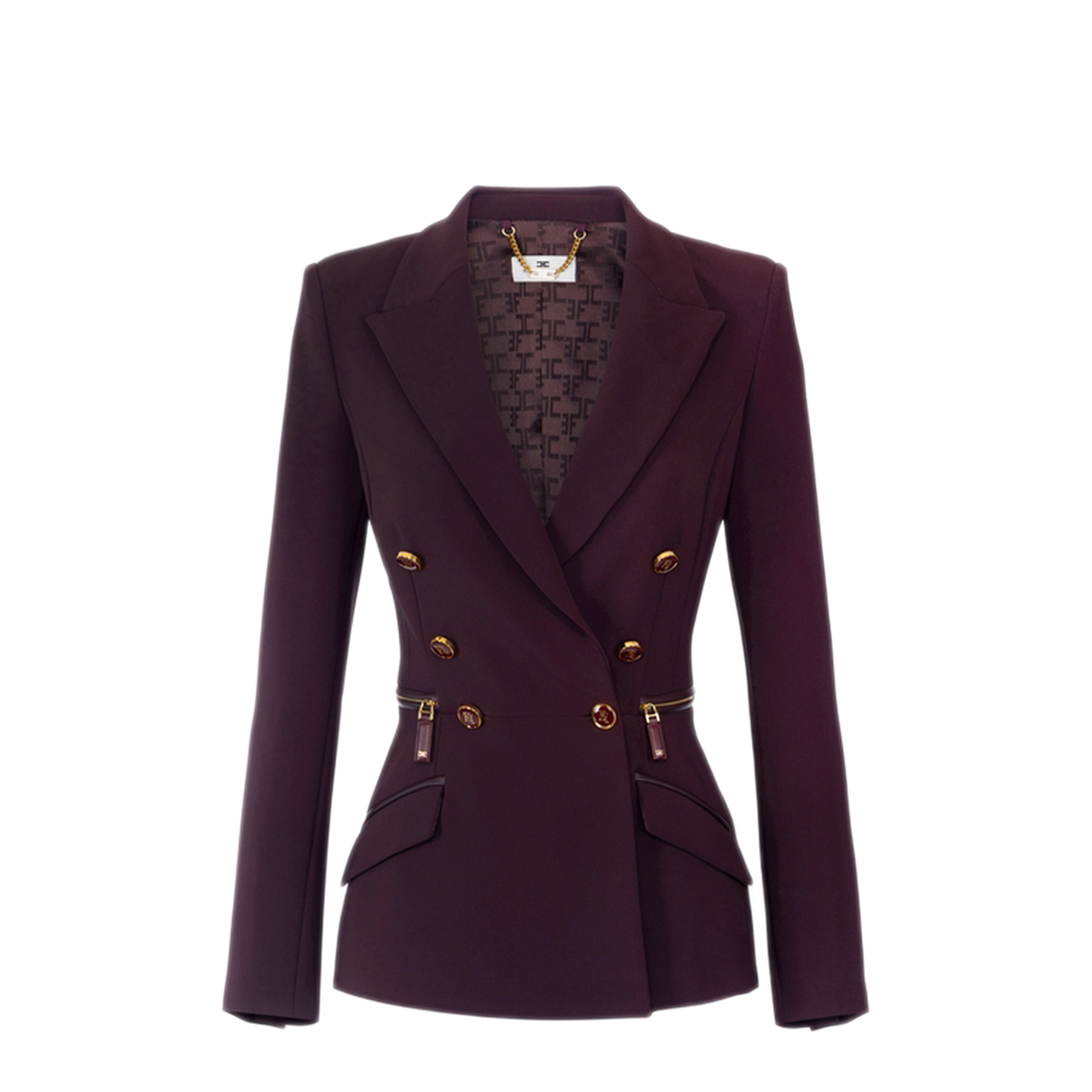 MAYFEYR - Elisabetta Franchi - Red Blazer - GI17256E2EA4