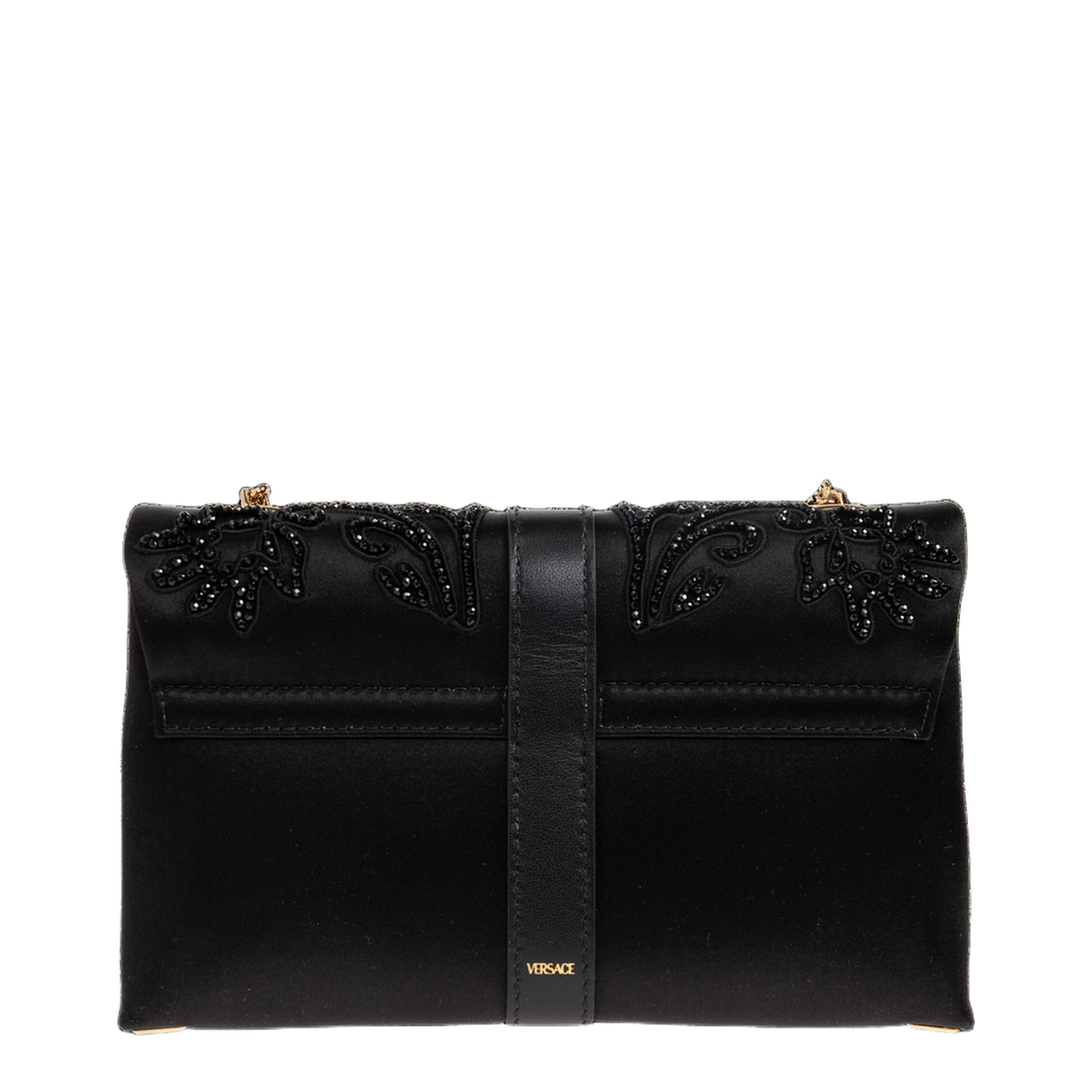 Kleio Mini Satin Mini Bag - Black/Gold