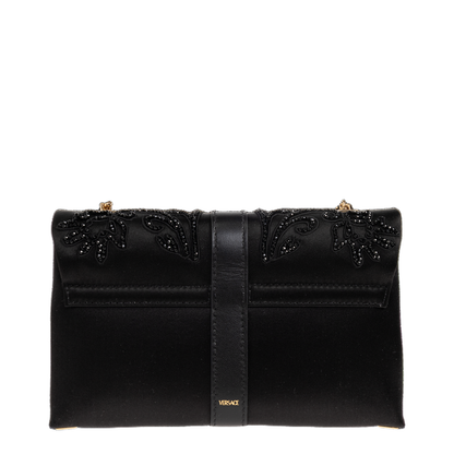 Kleio Mini Satin Mini Bag - Black/Gold