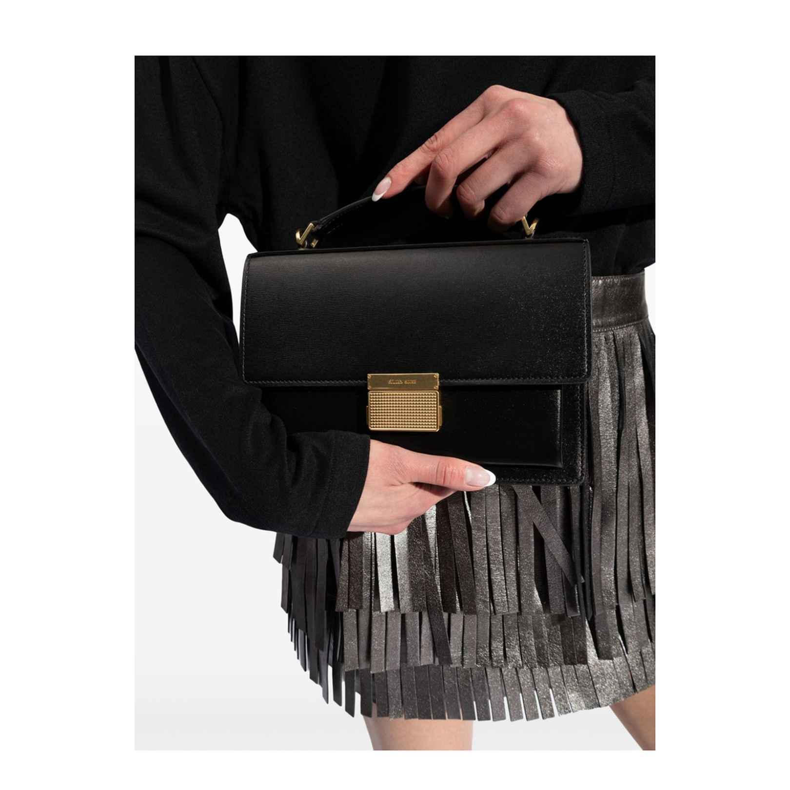 Venice Leather Handbag with Palmell