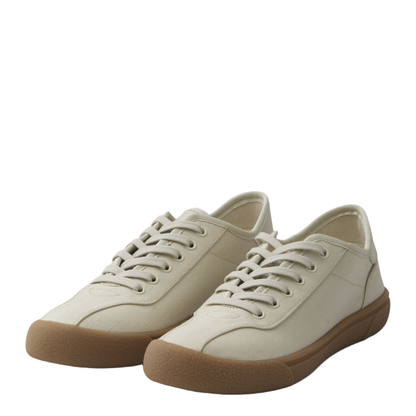Canvas Sneakers in Viscose and Linen