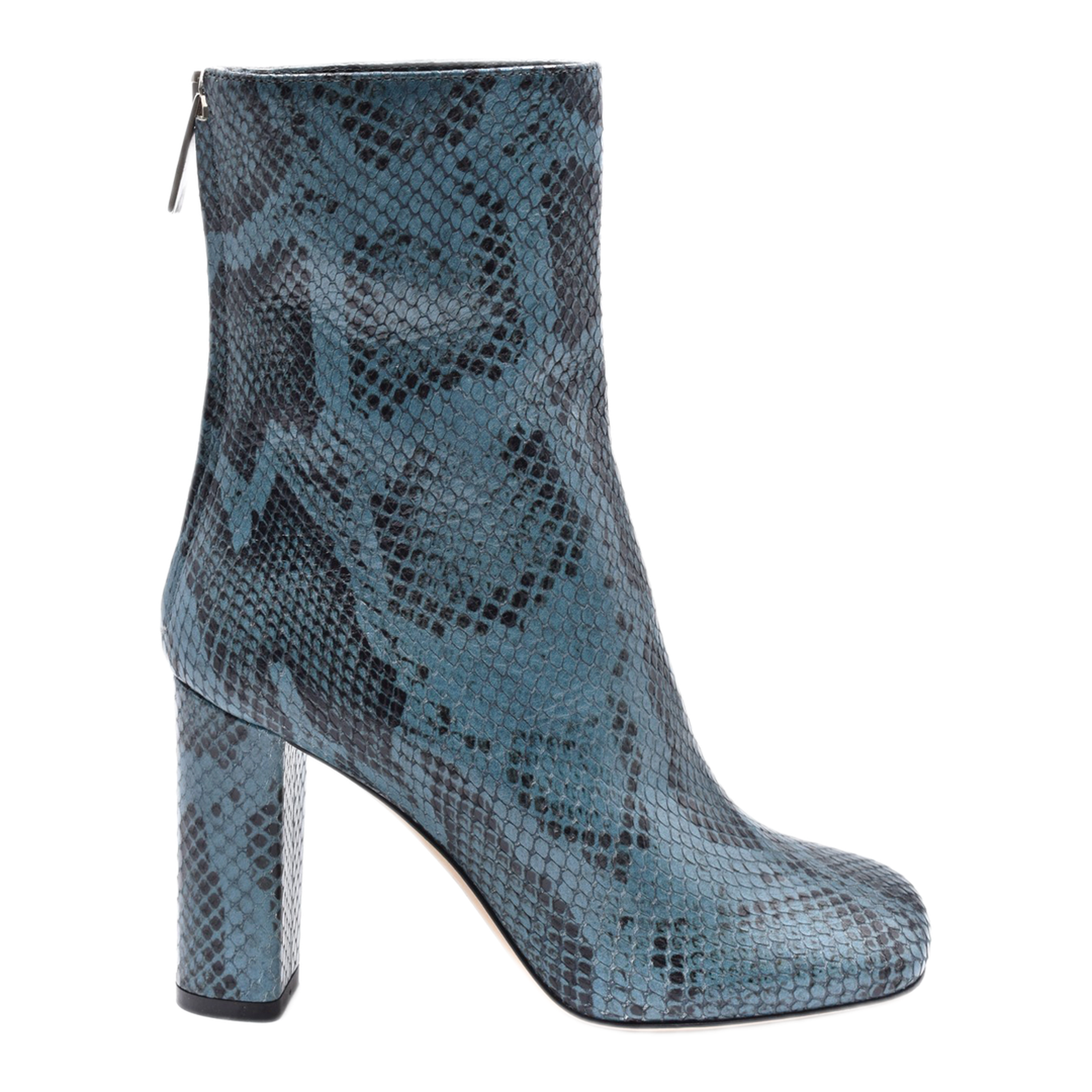 MAYFEYR - Paris Texas - Blue Leather Booties - PX508XPMBB