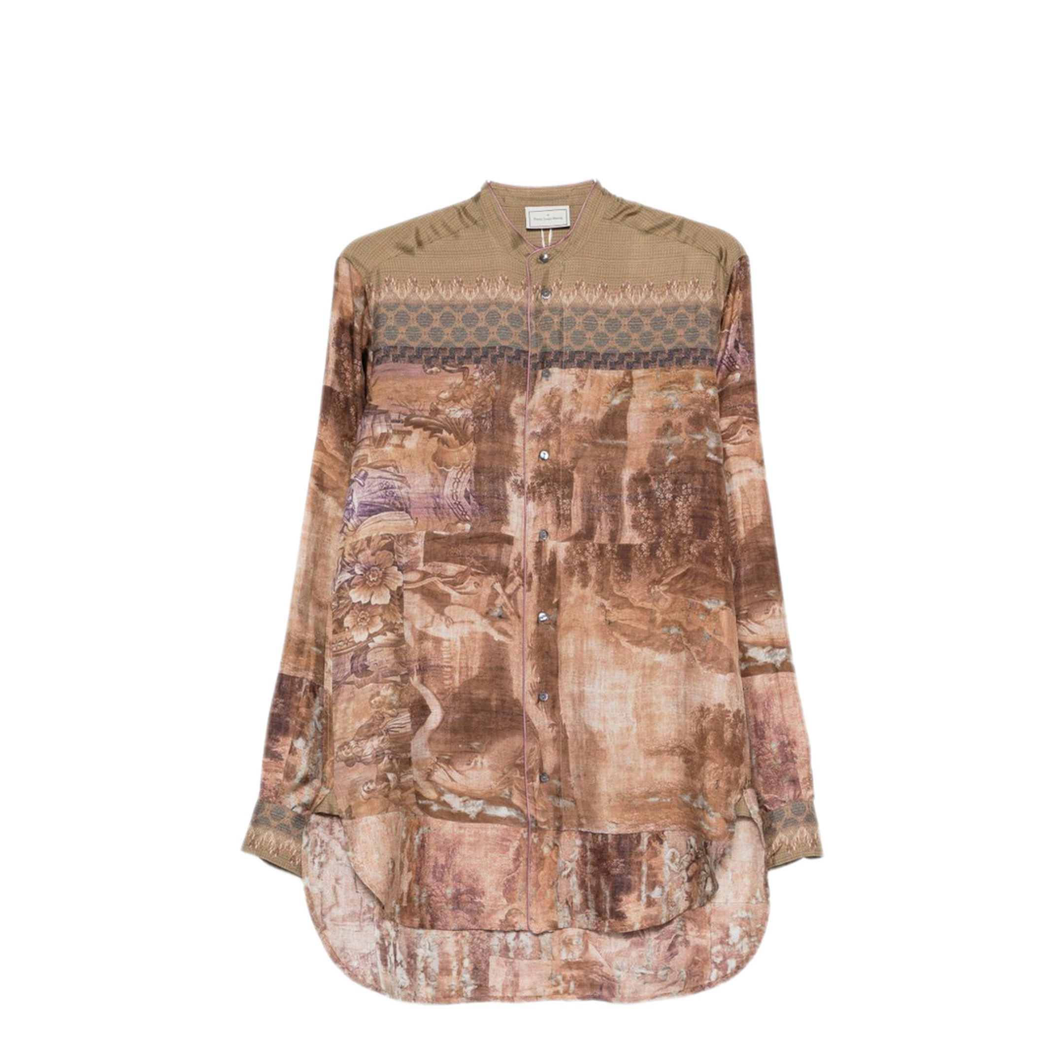 MAYFEYR - Pierre Louis Mascia - Printed Silk Shirt - ALOESCML11185102517869