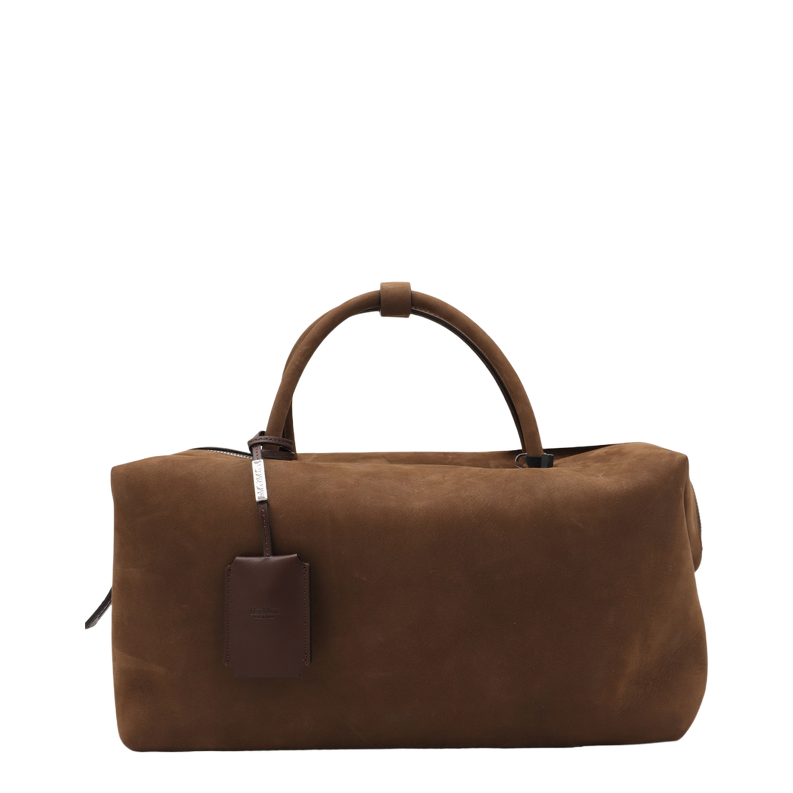Large Nubuck Leather Boston Bag
