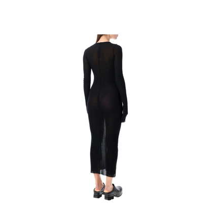 Long-Sleeved Midi Dress