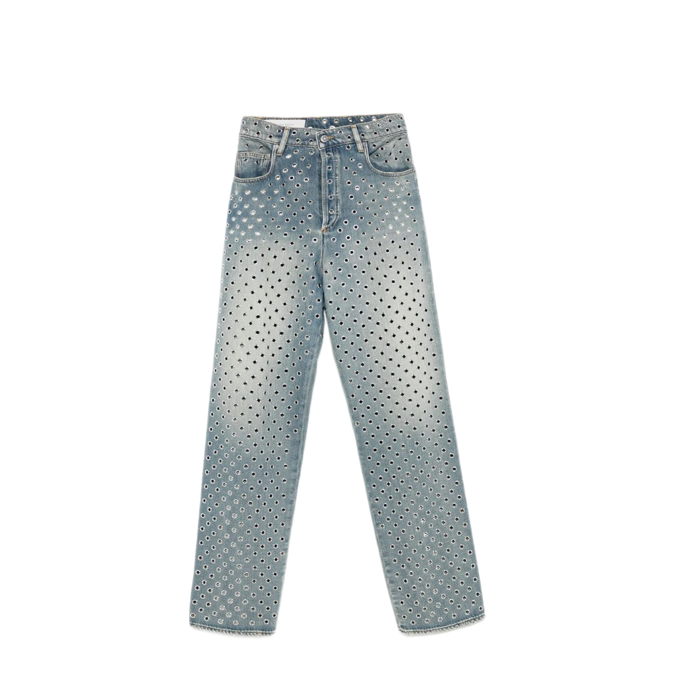 MAYFEYR - Golden Goose - Journey Pant Kim Sand Wash All Over Eyelet - GWP00844P00196250100