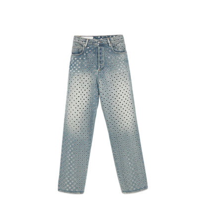 MAYFEYR - Golden Goose - Journey Pant Kim Sand Wash All Over Eyelet - GWP00844P00196250100