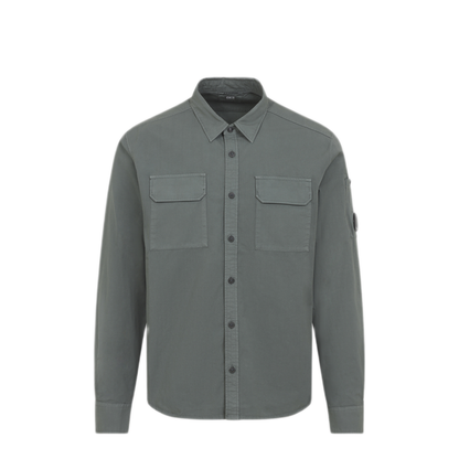 MAYFEYR - C.P. Company - Green Organic Gabardine Shirt - 20CMSH706A110143G668