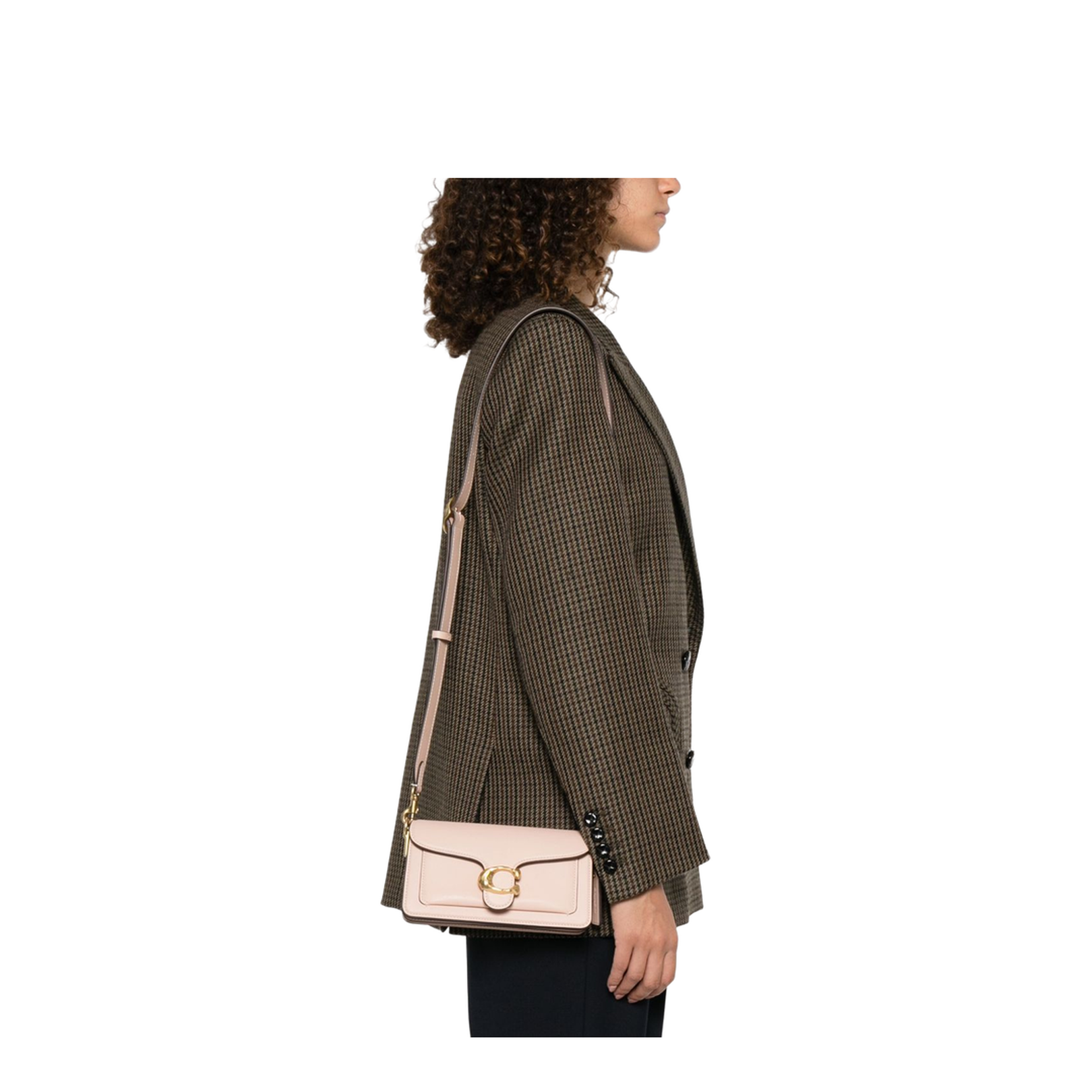 Tabby 20 Leather Shoulder Bag in Pink