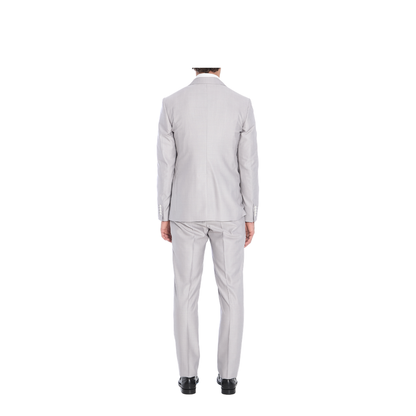 Deconstructed Double-Breasted Wool and Silk Suit