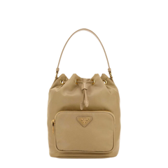 Duet Re-Nylon Bucket Bag - Camel