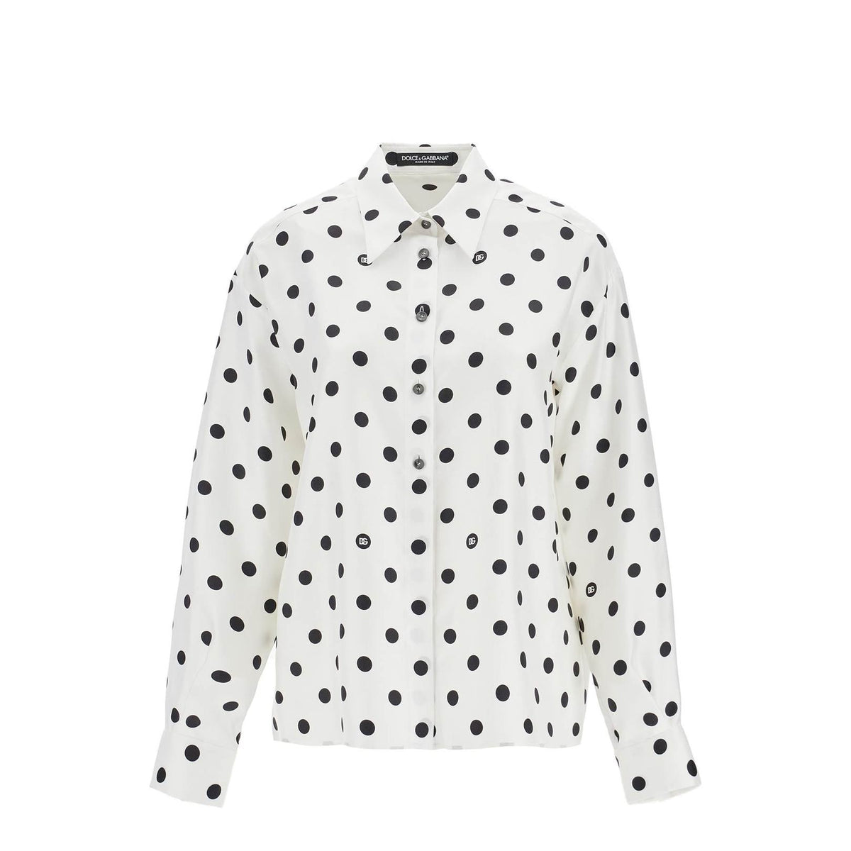 Dolce & Gabbana silk polka dot print blouse