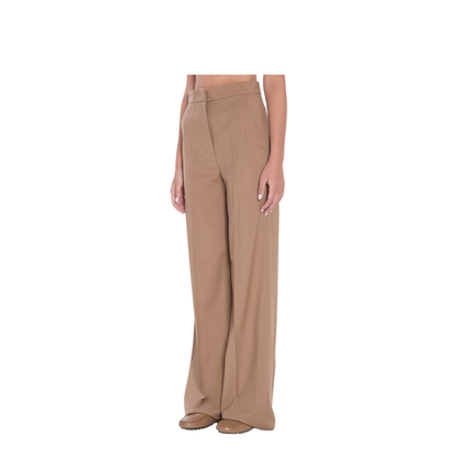 Straight-leg Trousers in Light Wool