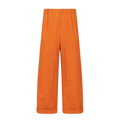 Wide-Leg Long-Length Trousers