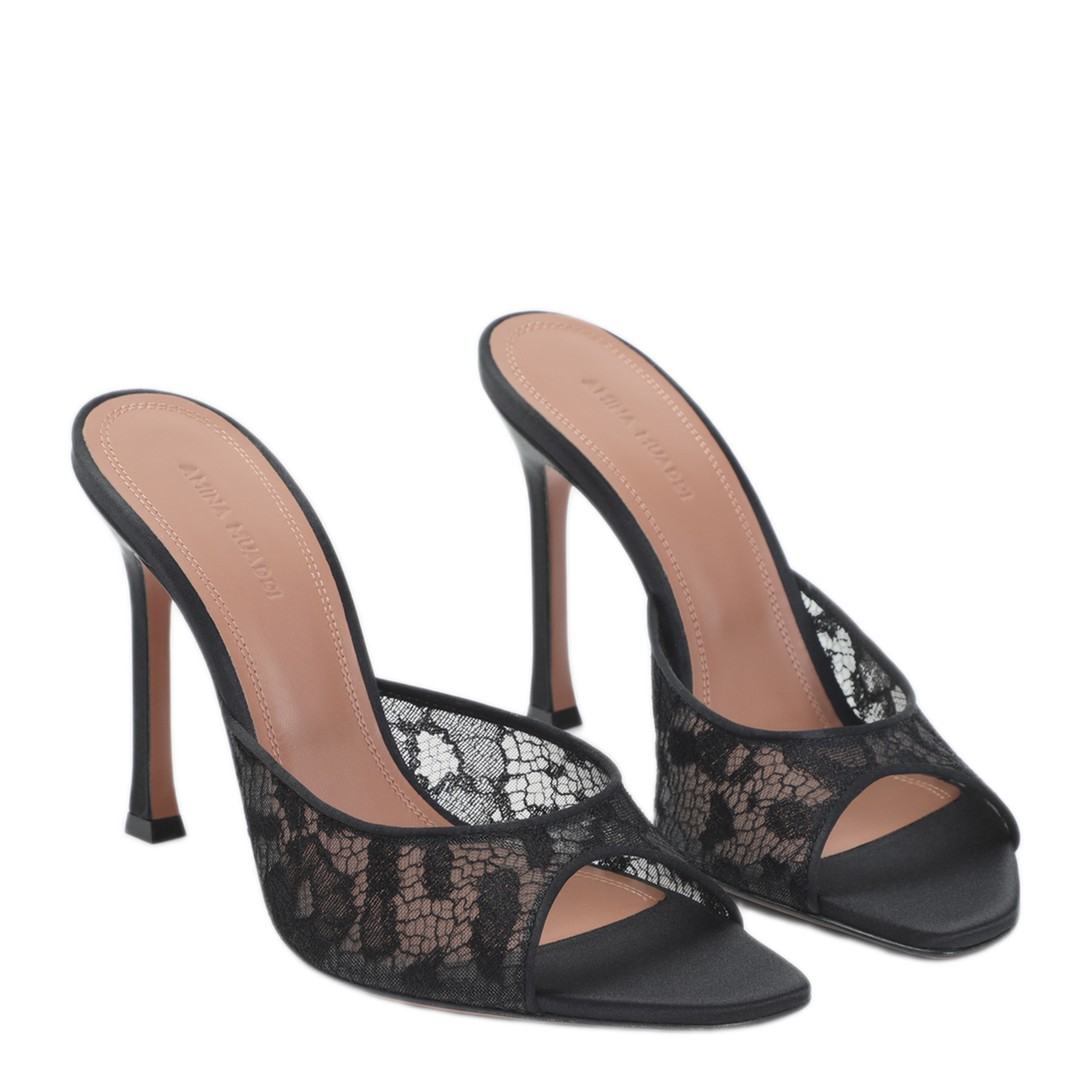 MAYFEYR - Amina Muaddi - Alexa Lace Slipper - 17S366113ALEBLACK