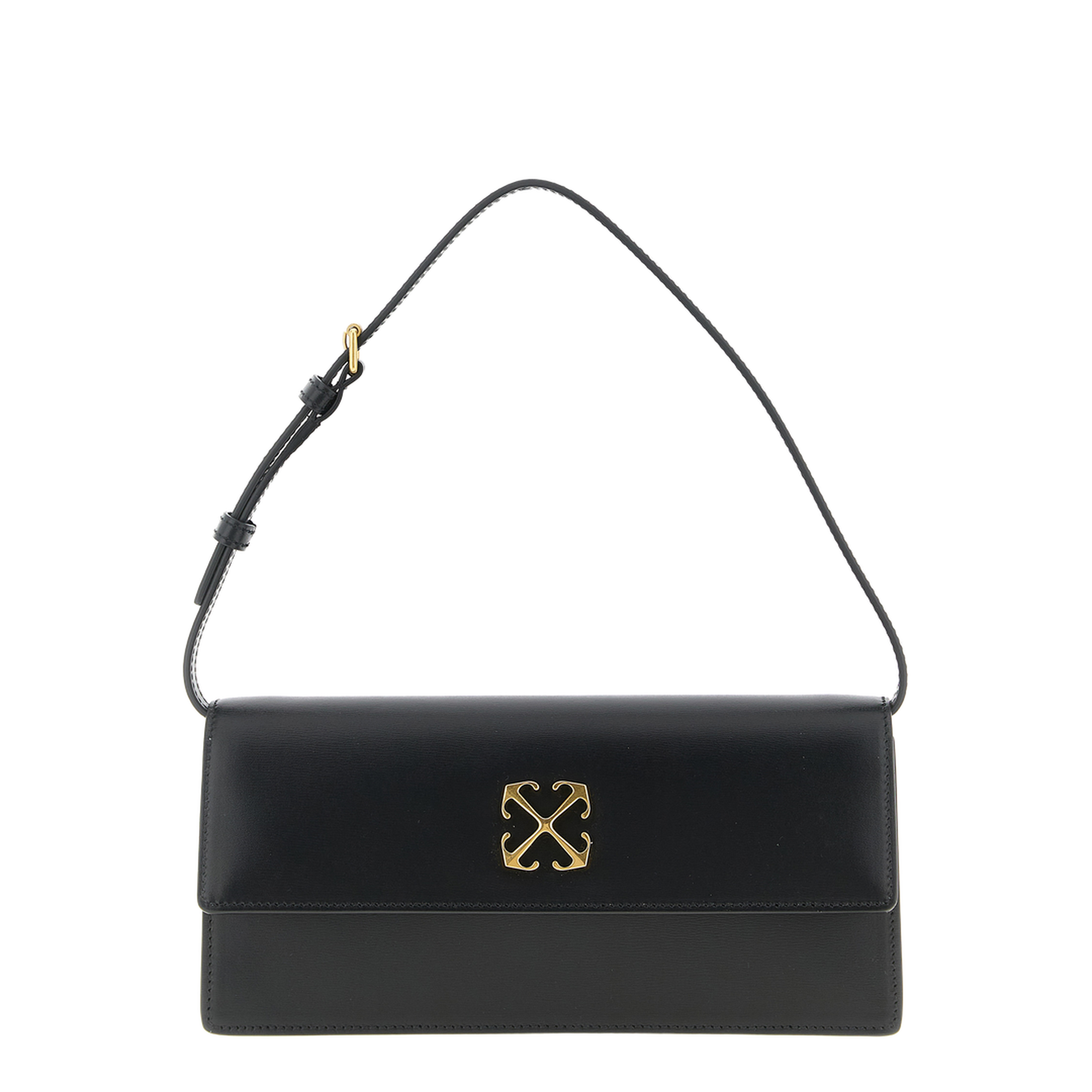 Jitney 1.0 Calf Leather Shoulder Bag - Black