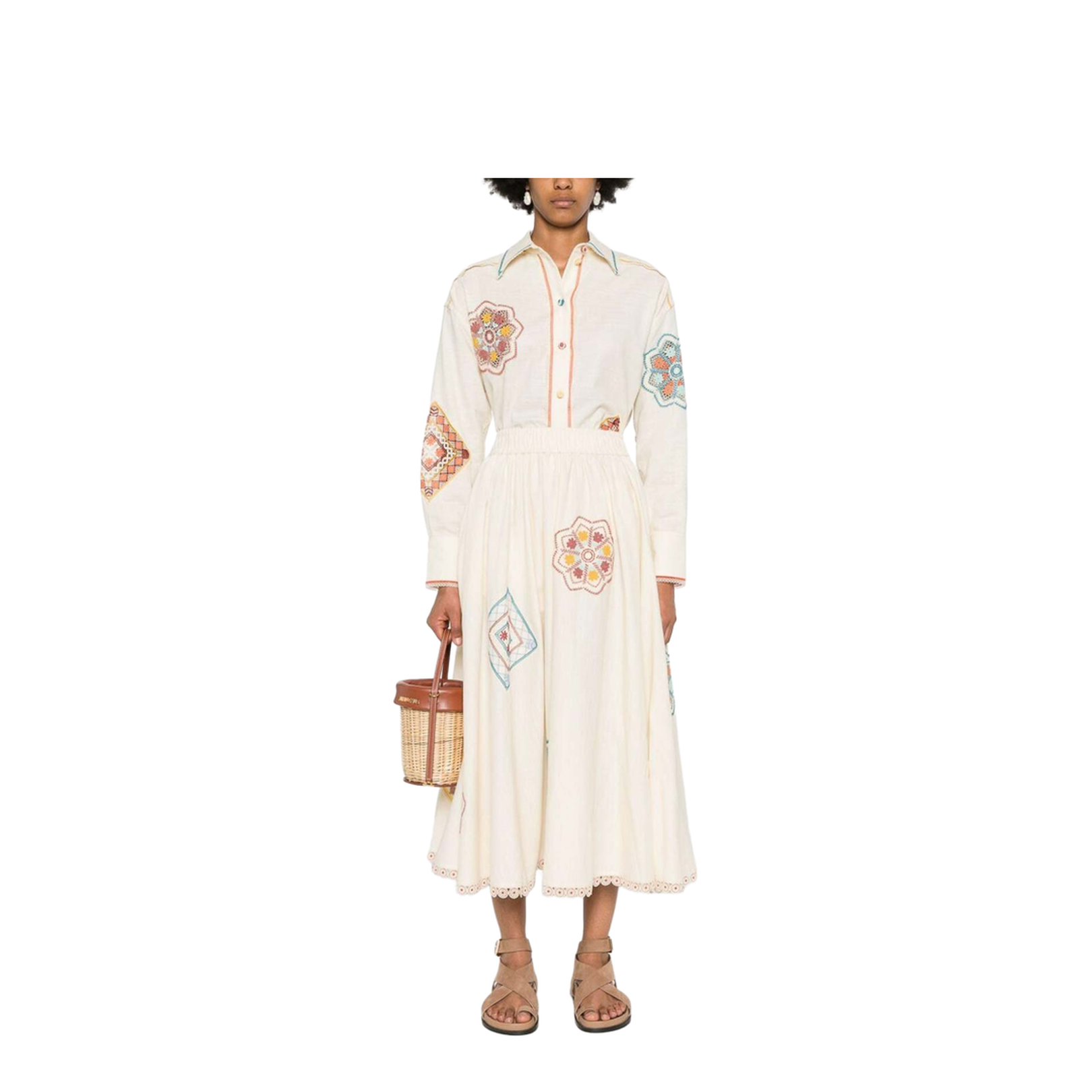 Ottie Doily Shirt - Multicolour