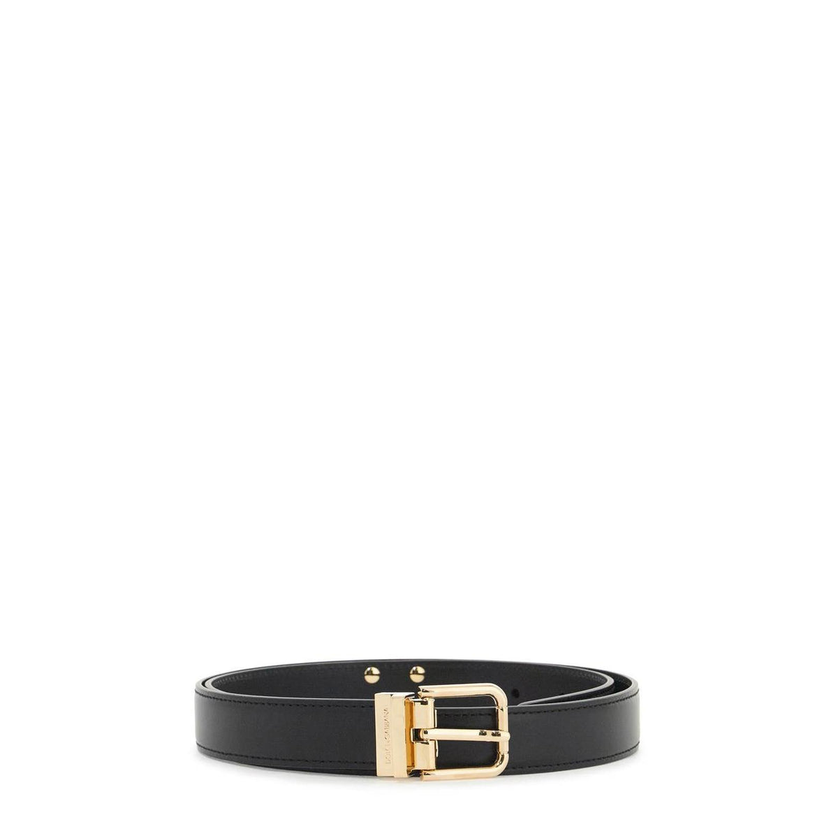 Dolce & Gabbana smooth leather dg belt with 8