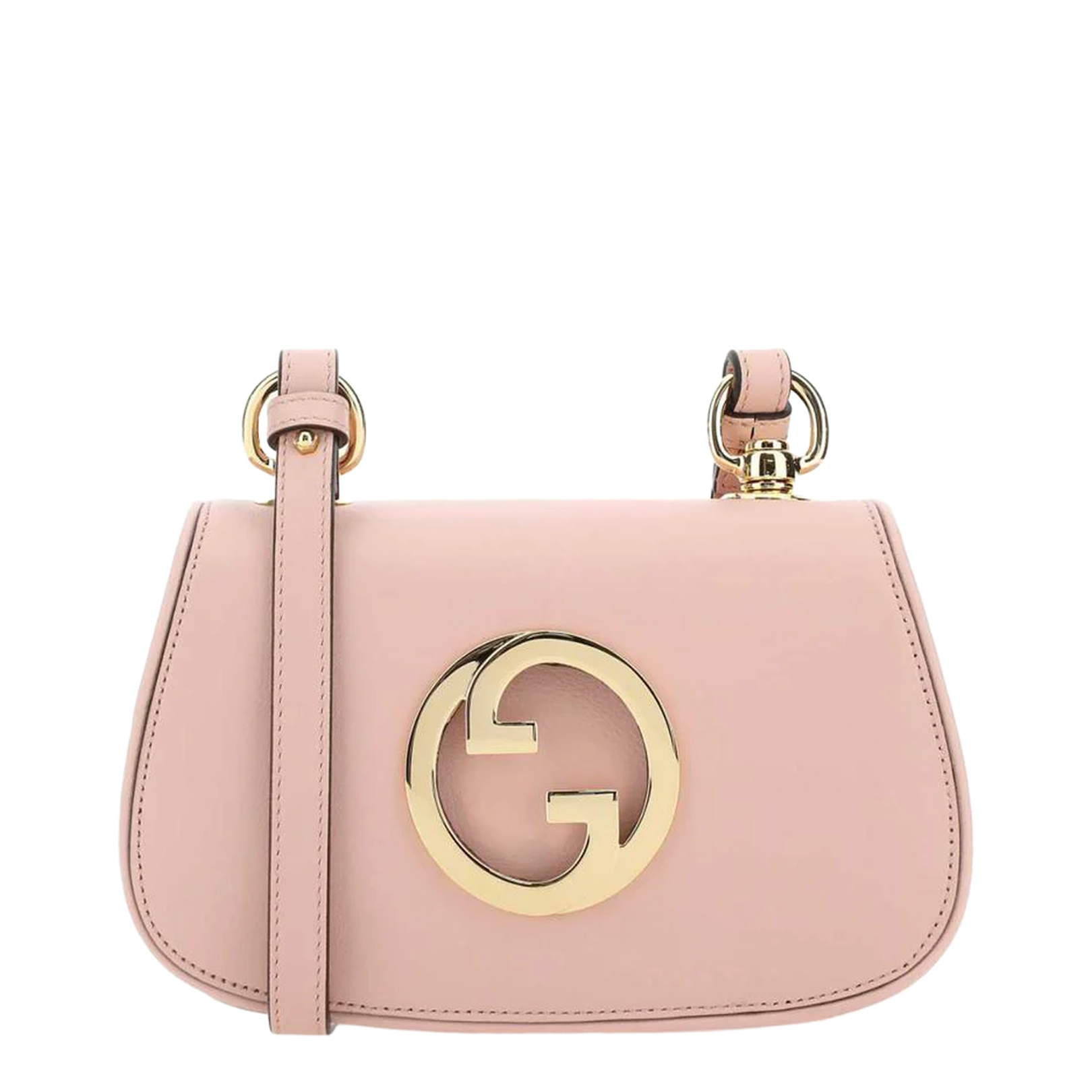 Blondie Small Leather Shoulder Bag - Pastel Pink