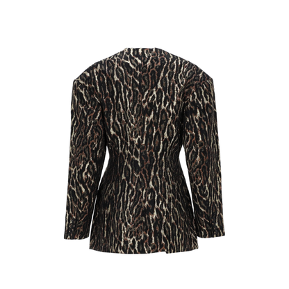 MAYFEYR - Ganni - Animal Print Blazer - A102004101X