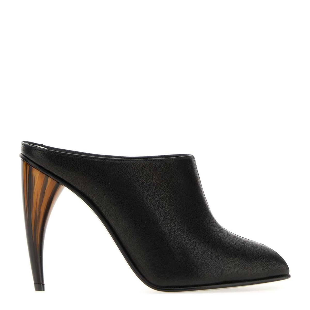 MAYFEYR - Alexander Mcqueen - Black Leather Mules - 866004WHAFA1000