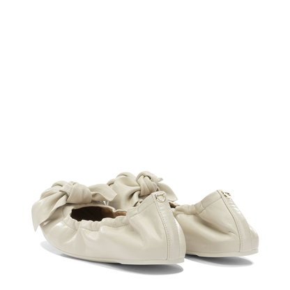 MAYFEYR - Ferragamo - Leather Ballet Flats With Bow - 0791175