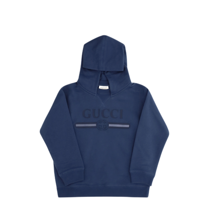 MAYFEYR - Gucci - Cotton Hooded Sweatshirt With Print For Boy - 855554XJHXM4393