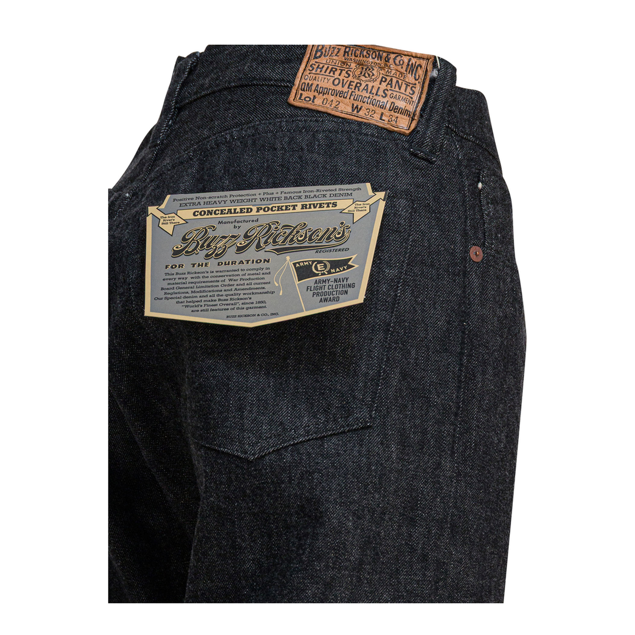 MAYFEYR - Buzz Rickson's - Ma 1 Jeans - BR43042411ABLACK