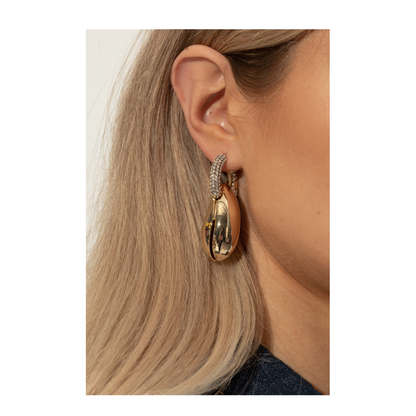 Earrings with Sparkling Crystals