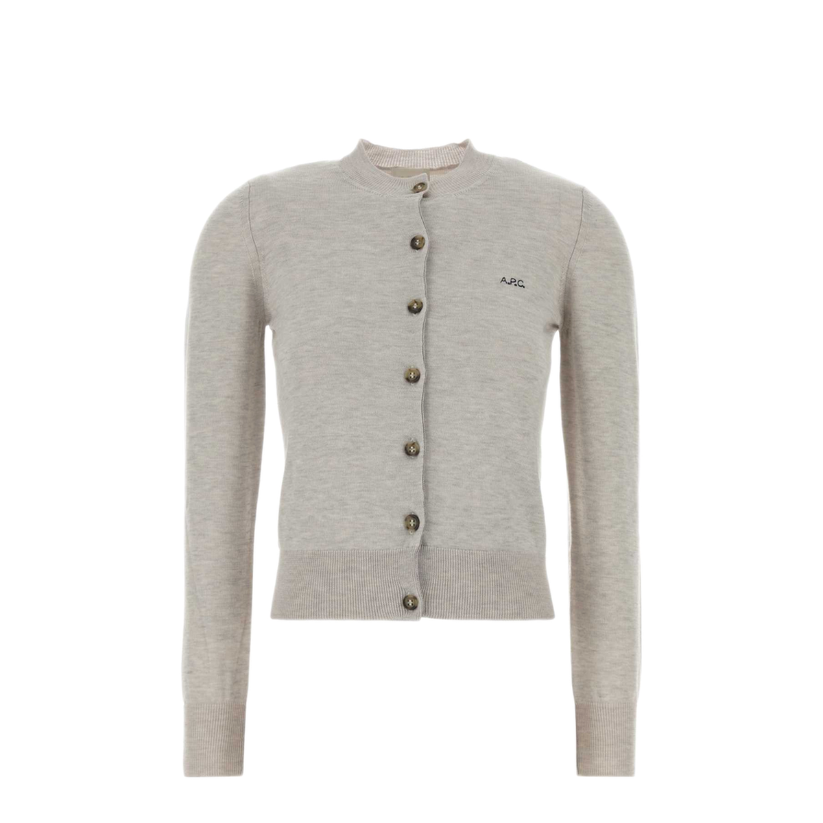 Melange Grey Wool Blend Rosa Cardigan