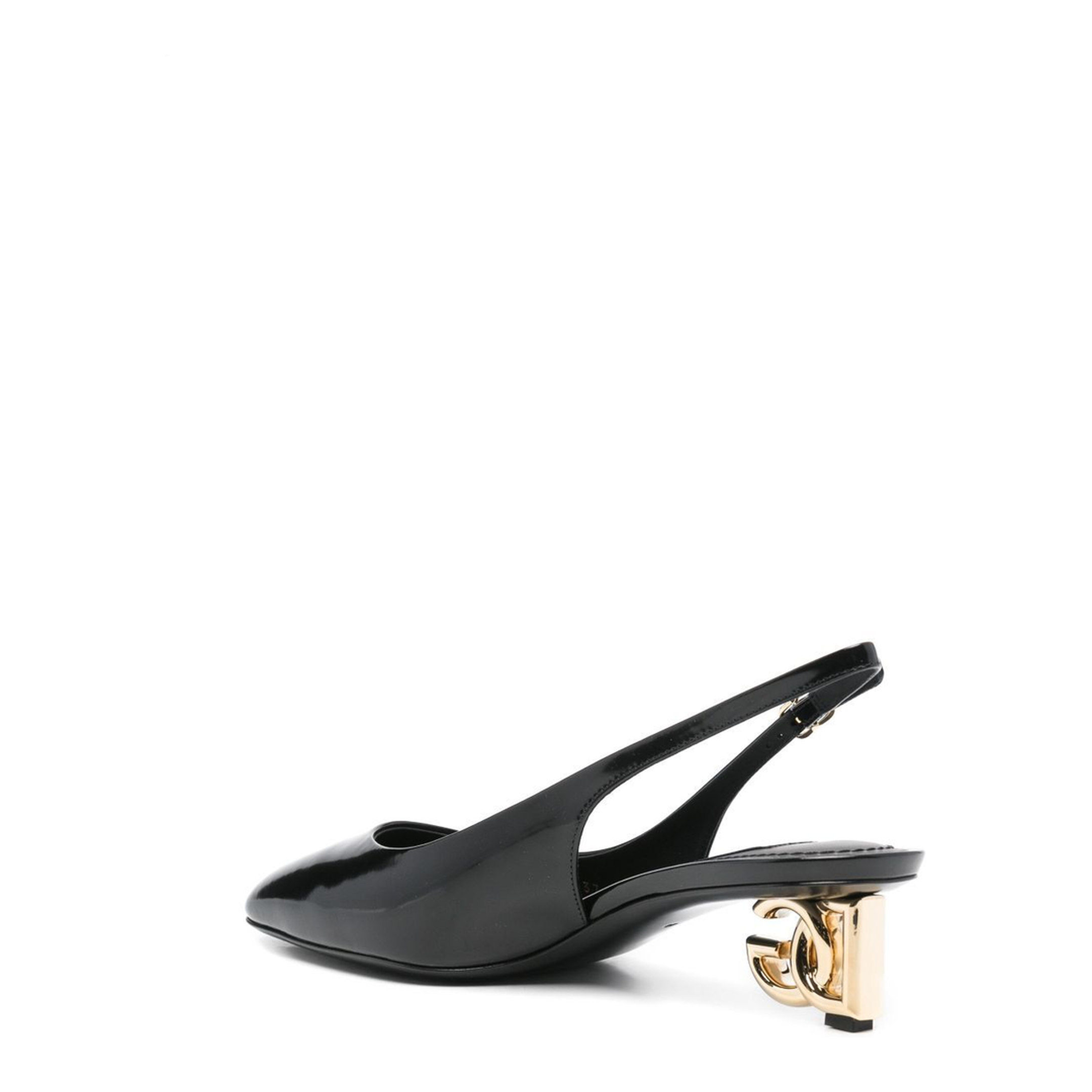 MAYFEYR - Dolce & Gabbana - Logo-Heel Patent Leather Slingback Pumps - CG0913A1037