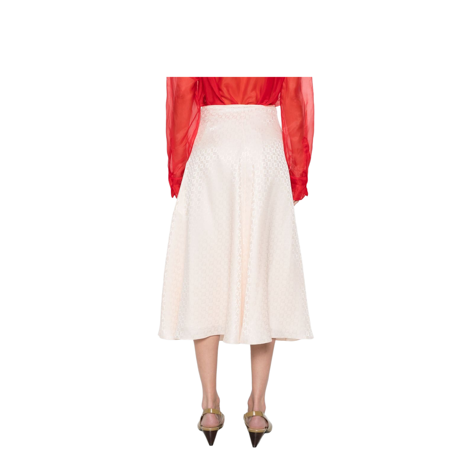 Flared Midi Skirt