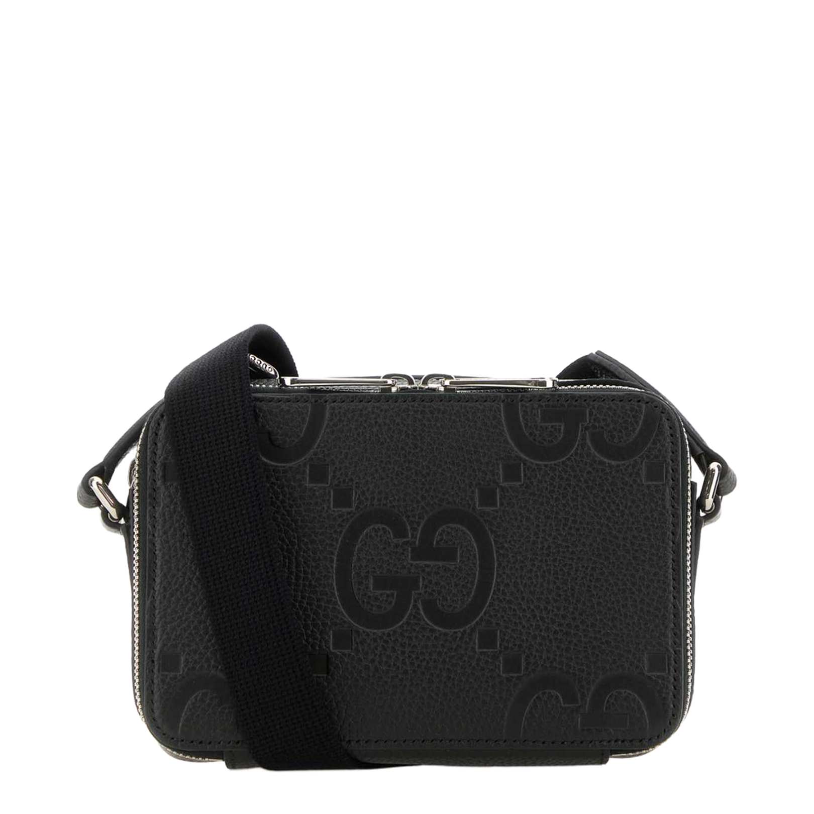 Black Leather Crossbody Bag